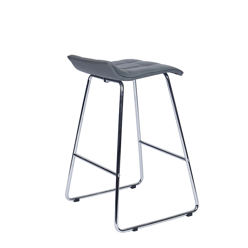  Недорогой Современный барный стул с 4 ножками из искусственной кожи для высокой стойки