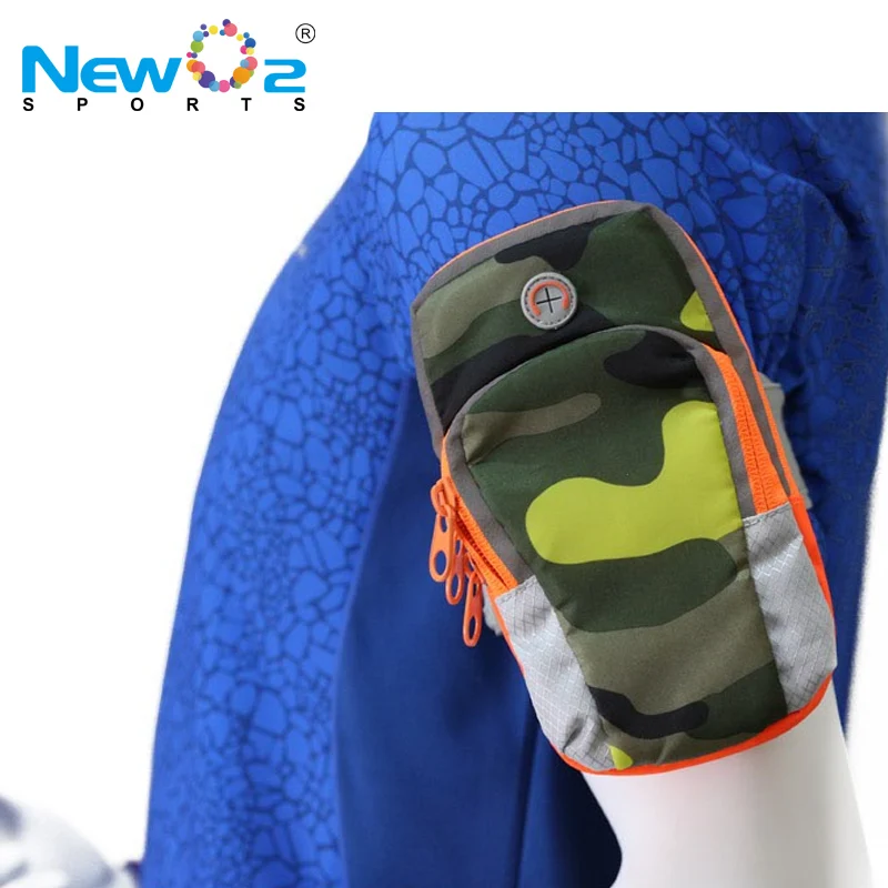 Nylon Double Zippered Pockets Hot Design Cycling Mobile Phone Case Armbag Running Arm Bag Cellphone Sports arm phone bag
