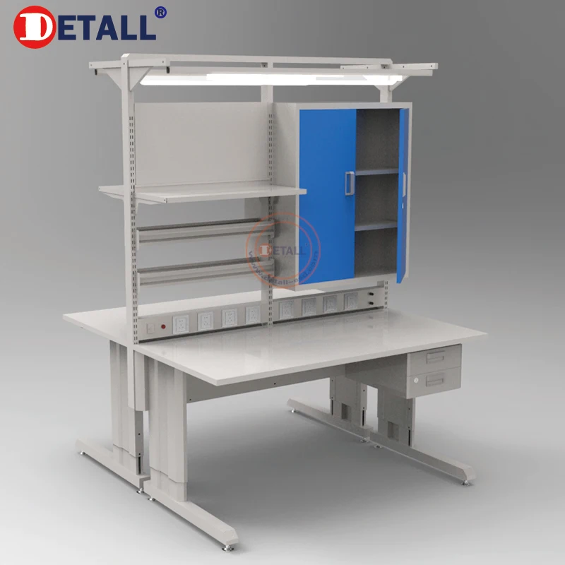 Durable Electronics Lab Table Customized Stainless Steel Workbench