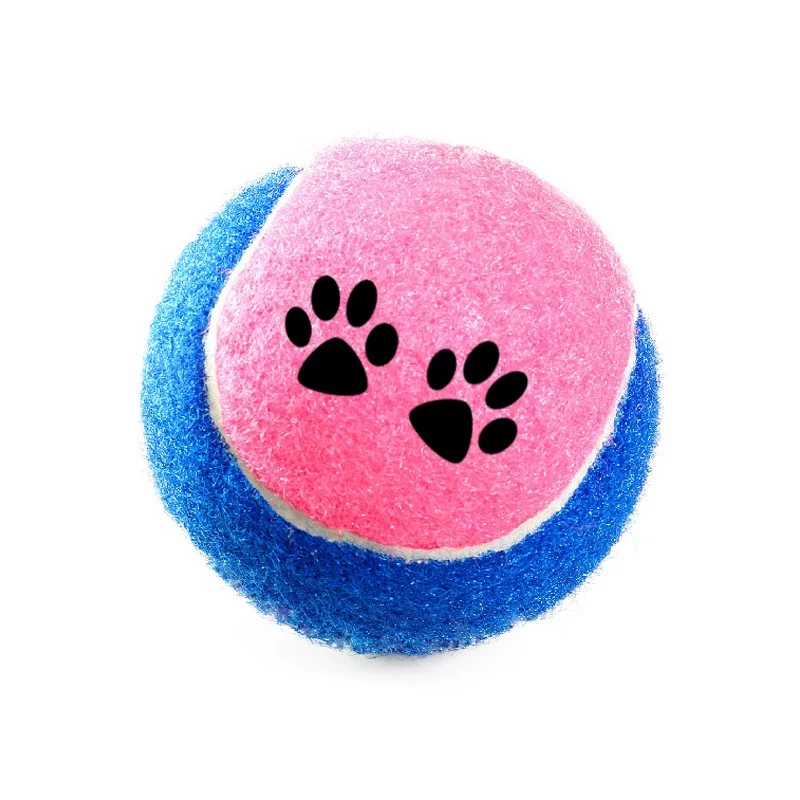 
Custom Printing Pet Dog Tennis Logo Colored Tennis 