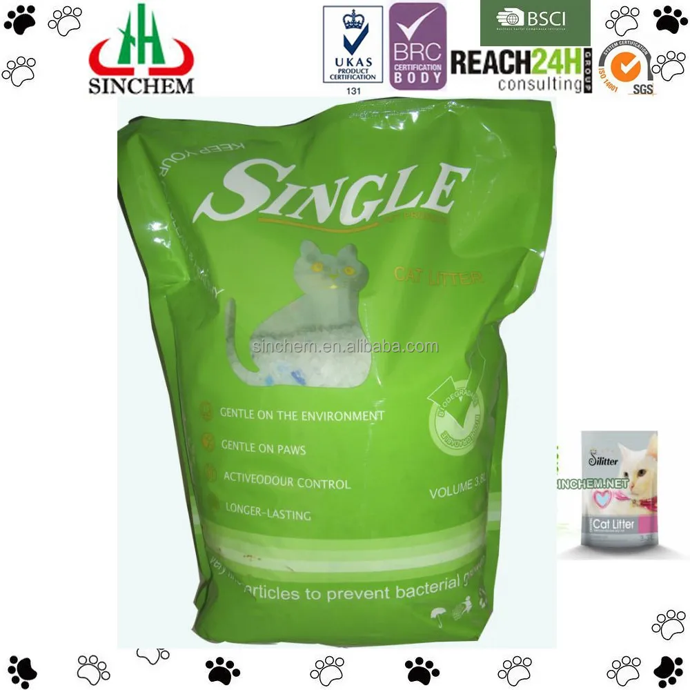pet toilet product ordor control silica gel cat litter