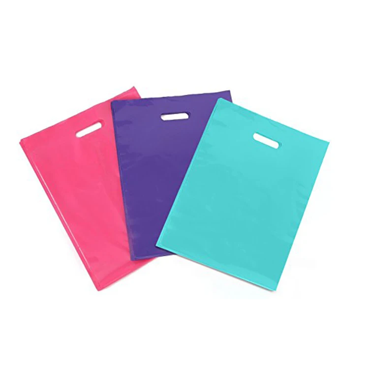 Printing hdpe custom plastic bags wholesale no minimum order paper with logo from china Factory