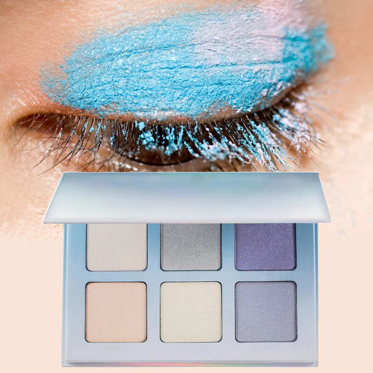 Wholesale High Quality ISO 22716 Unbranded Your Own Brand Eyeshadow Palette Private Label Glitter Eyeshadow