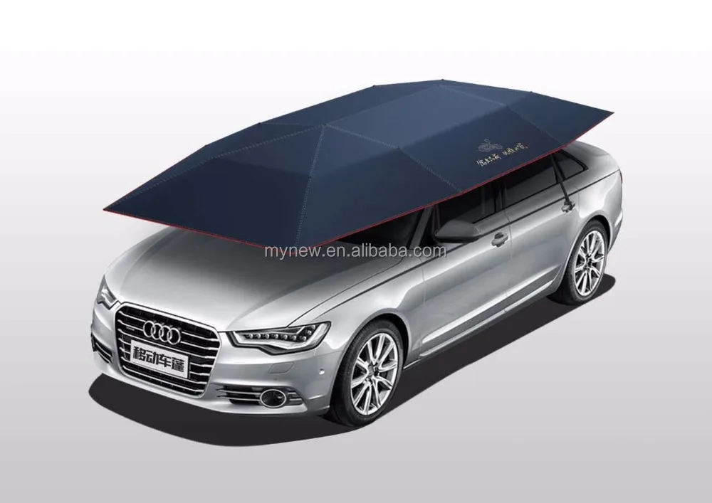 OEM factory custom logo car parking shade 4meters automatic folding carport