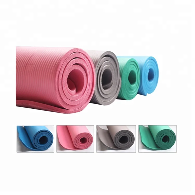 Factory price OEM design yoga exercise mat ecofriendly extra thick nbr yoga mat factory whole sale roll mat for yoga sports