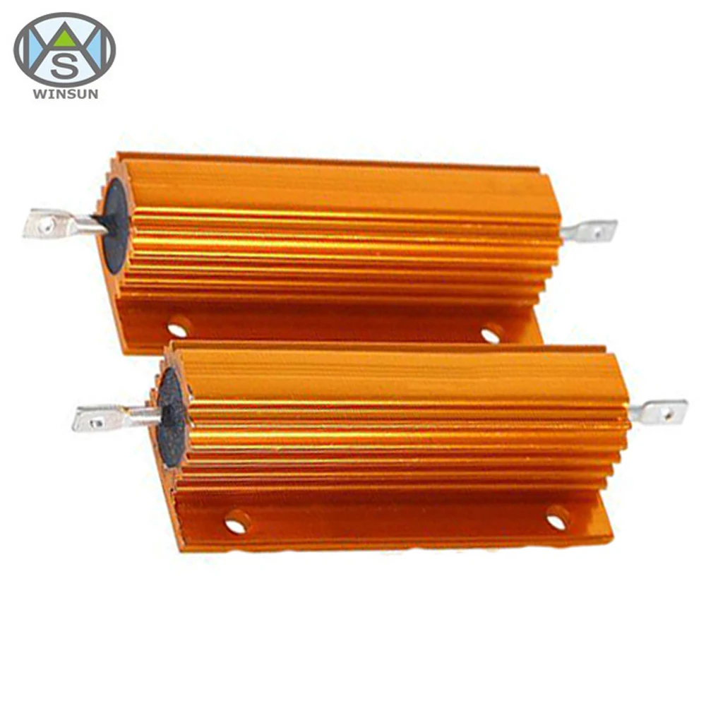 5W-500W Gold Aluminum Housed Wirewound Power Resistor