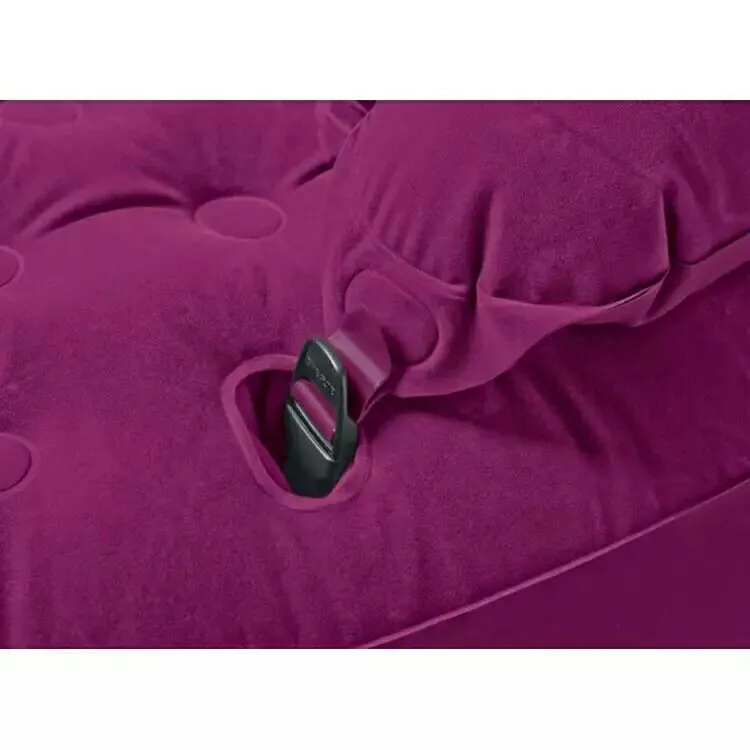 Round foldable inflatable air bed mattress