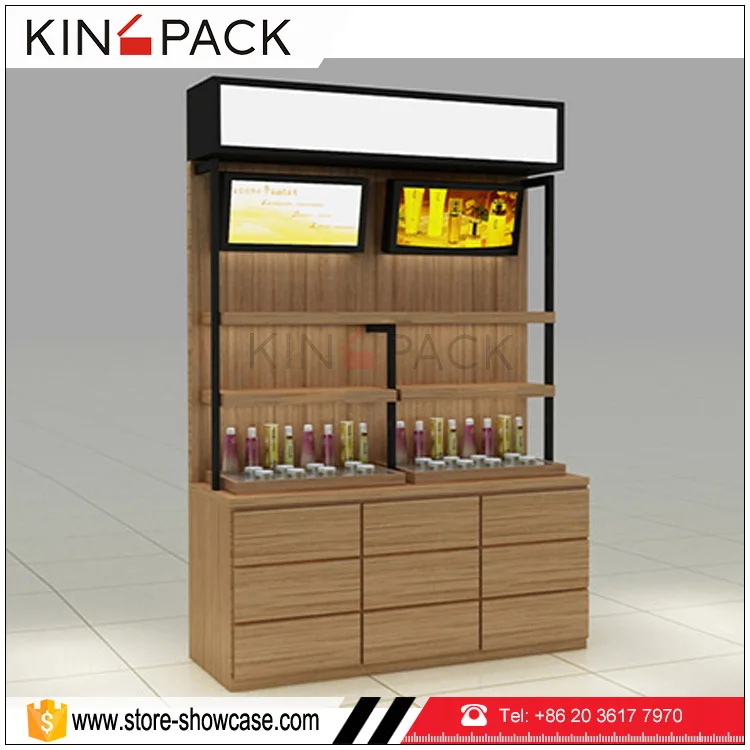 New arrival with high quality acrylic cosmetic display stand cosmetic counter