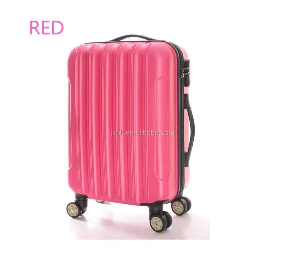 Hot-selling abs pc carry on cabin luggage 360 degree spinner wheels trolley travel bags
