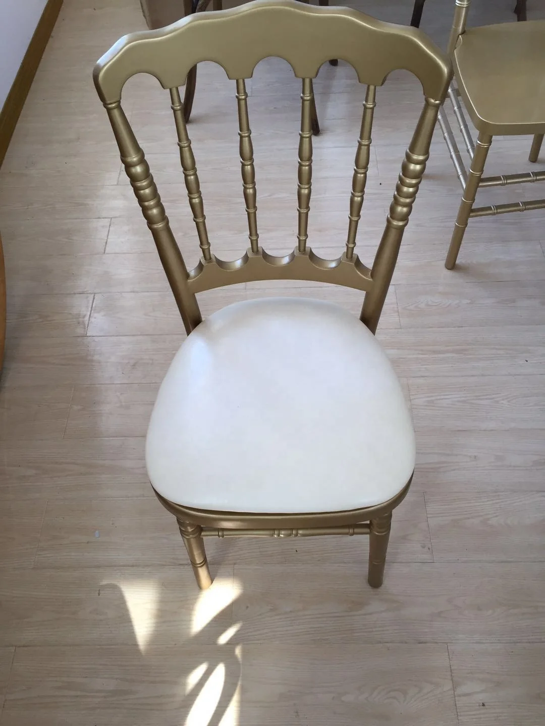 Metal Core Resin Stackable Napoleon Chair