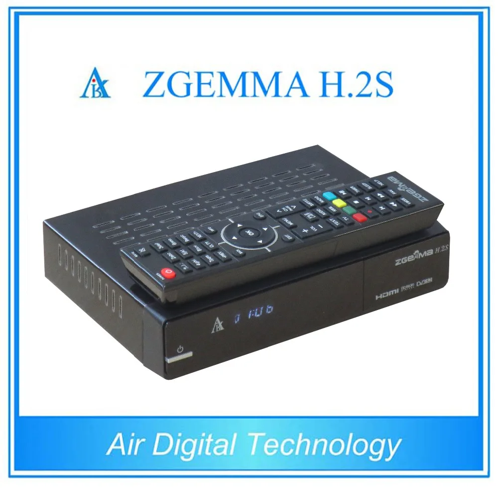 Enigma 2 MPEG4 HD Satellite Receiver ZGEMMA H.2S Twin Tuner Satellite Receiver with Original zgemma remote control