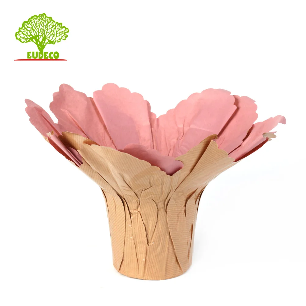 cheap Laminated printed kraft pot covers