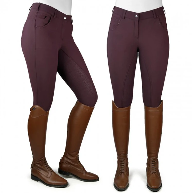 Pants Manufacturer Wholesale Women Kid Horse Riding Breeches Oem Equestrian Jodhpurs