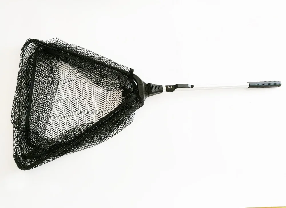  Высококачественная рыболовная каучуковая PVCFishing сеть для ловли карпа с алюминиевым телескопическим