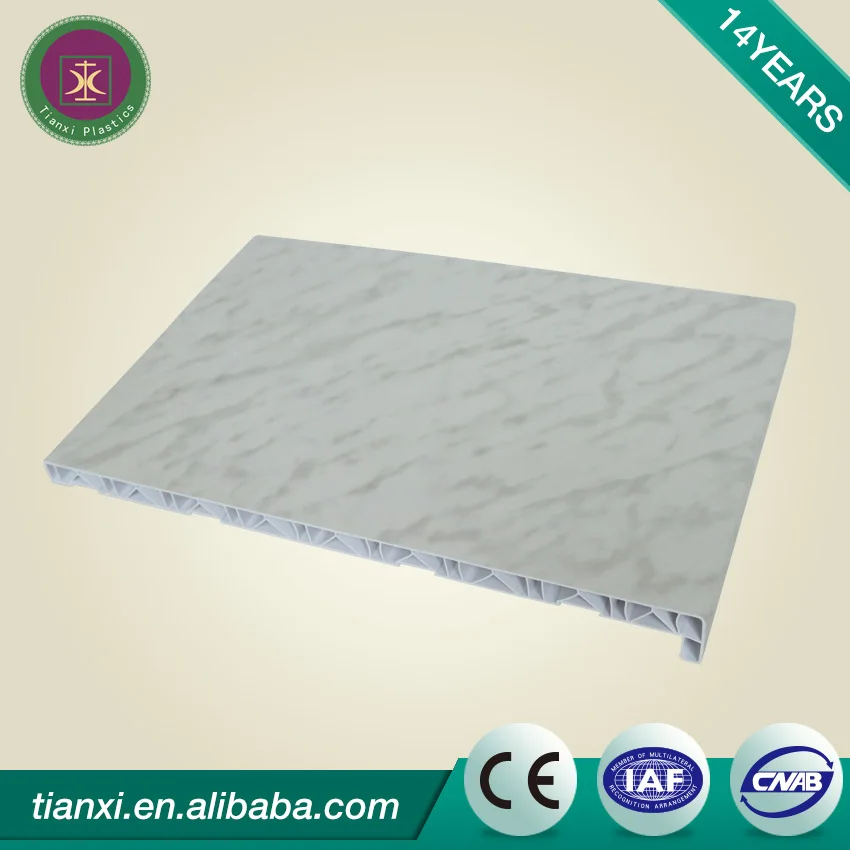 Quality guarantee anti-crack customized designs pvc window sill board