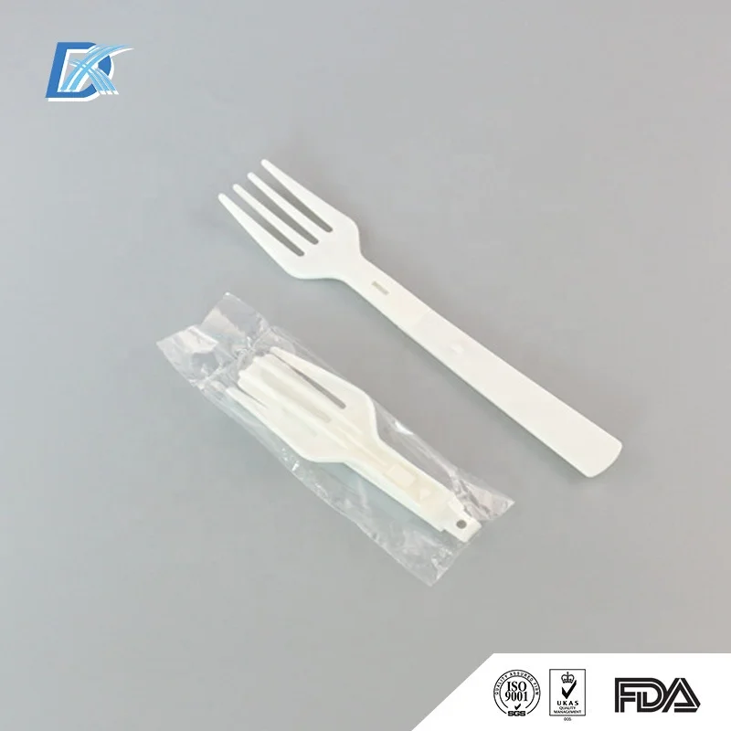 High Quality Disposable Folding Plastic Fork Instant Noodle Fork Small Plastic Fork
