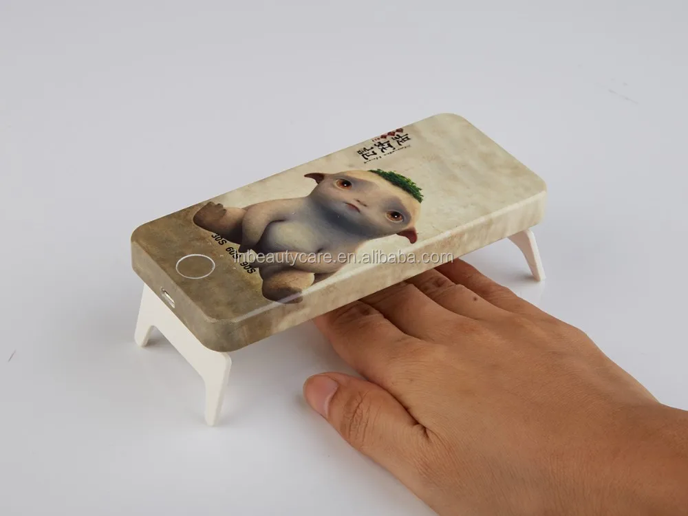 2016 fashion style 9W led nail gels curing lamp with stand and mobile phone shape, USB connection on sale!