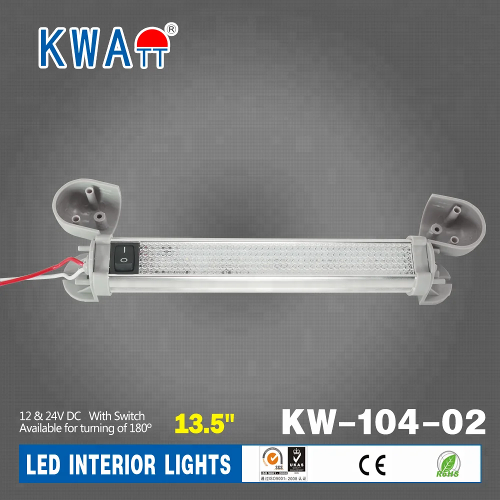 
12V DC 24V DC 20 LED RV Silver Cabin Ceiling Interior Light for Truck,,Caravan,Car 