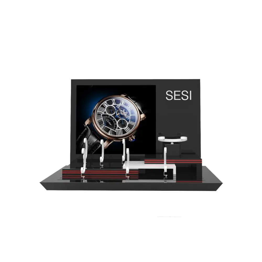 New Design C Clip Wrist Watch Display Set For Window Showcase