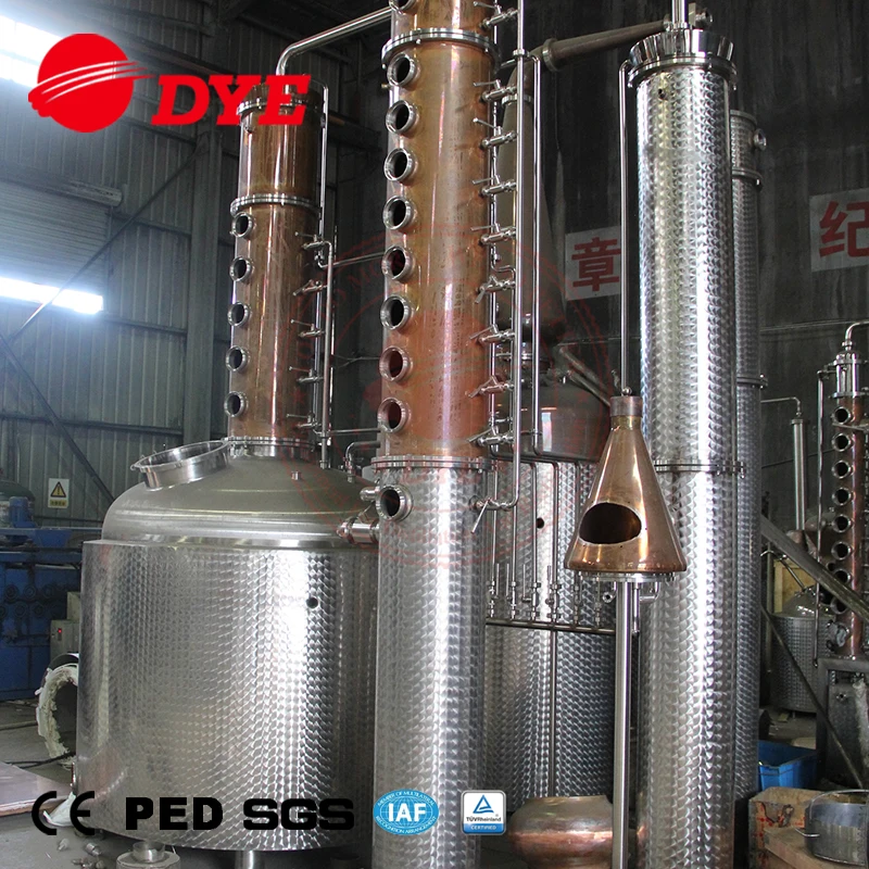 
vodka distillery alcohol industrial distillation column 
