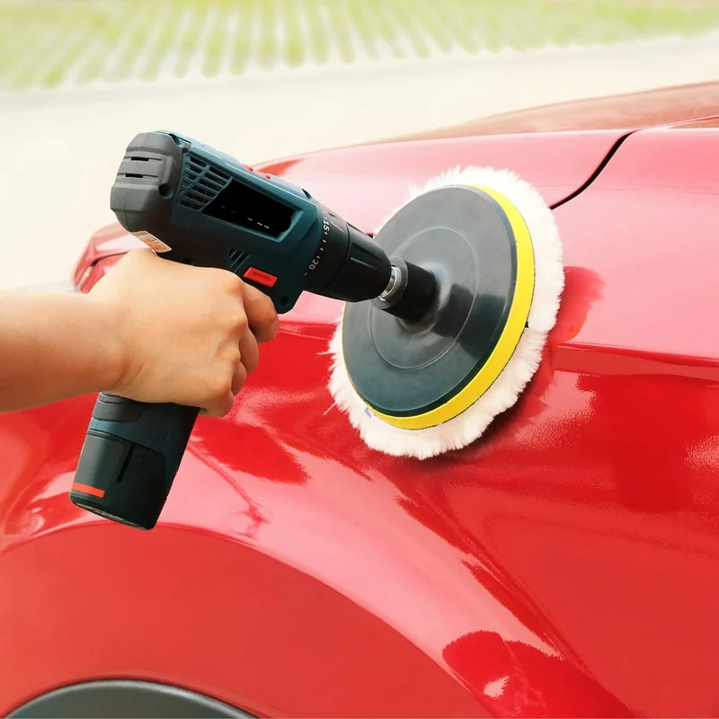 wool car buffing refill polishing pads