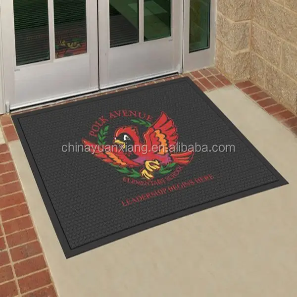 Logo Printed Floor Mat Rubber Custom