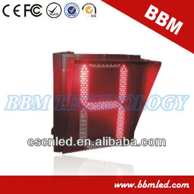 one digit red led traffic light countdown timer