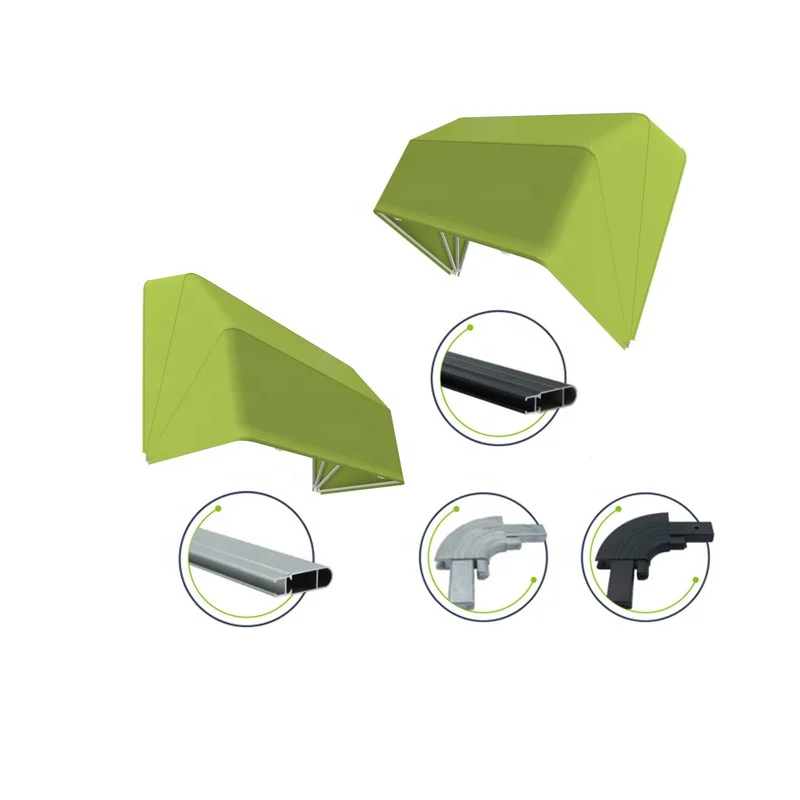 Outdoor Sunshade Aluminum  Door Window retractable  Awning Canopy MOQ 1 set