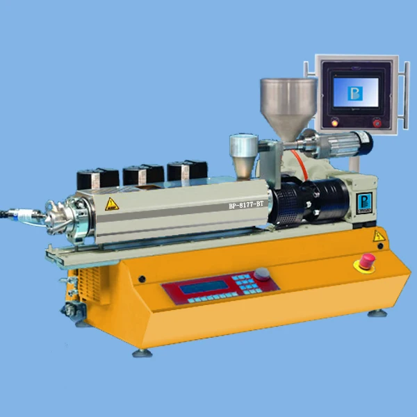 Настольный маленький лабораторный двухшнековый экструдер/контроллер PLC