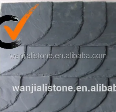 
China Black Slate roof Tile 