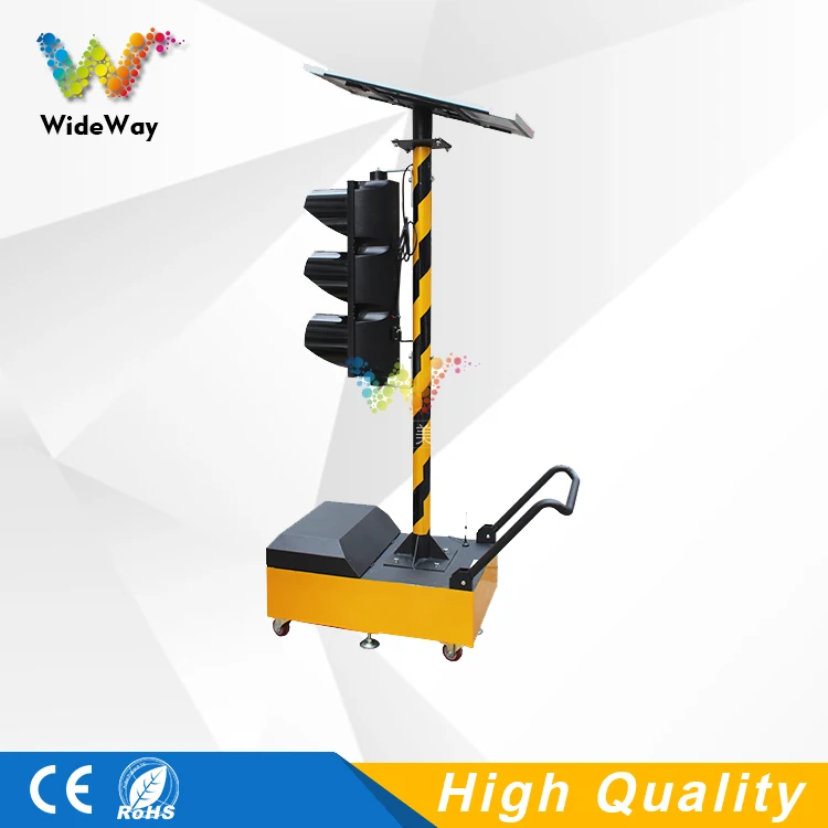 
10 years factory tralier mobile 200mm potable intelligent solar traffic light 