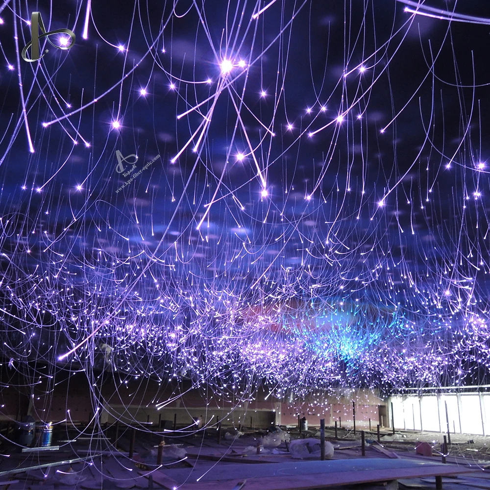 End Glowing Fiber Optics Plastic Optical Fiber Starry Light For Ceiling Roof Top