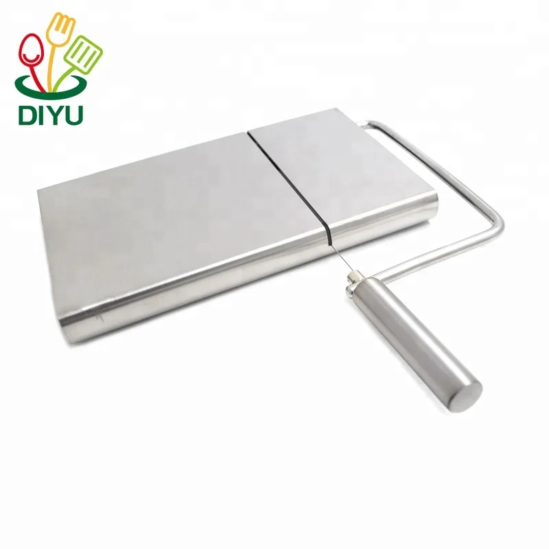 
Cheese Slicer Stainless Steel Wire Cutter for Semi Hard and Hard Cheese Butter SlicerVegetable Slicer 
