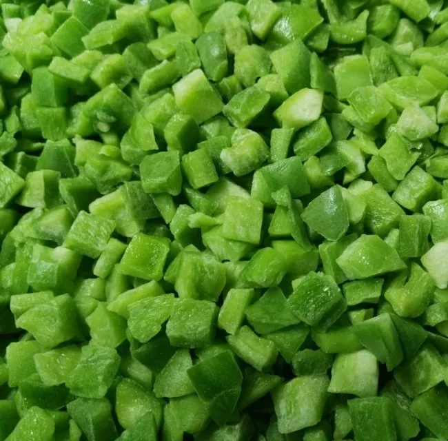 Best Price IQF Hot Frozen green pepper Diced