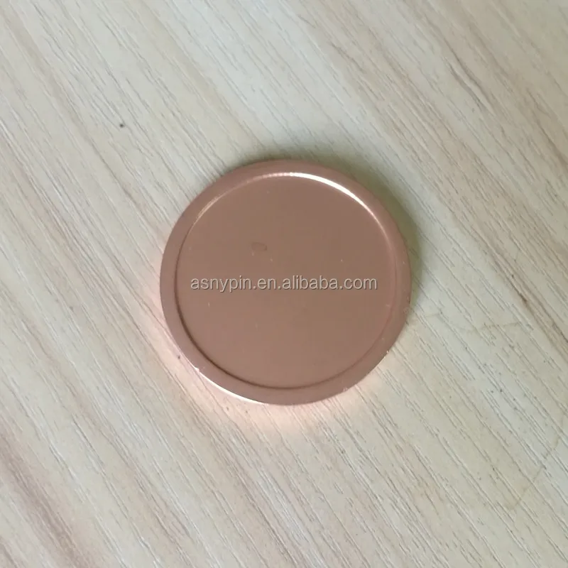 Двойная сторона пустой медные позолоченные металлические монеты