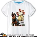 Cotton short sleeve man t shirts cute cartoon game man s shirt figure kids wear summer