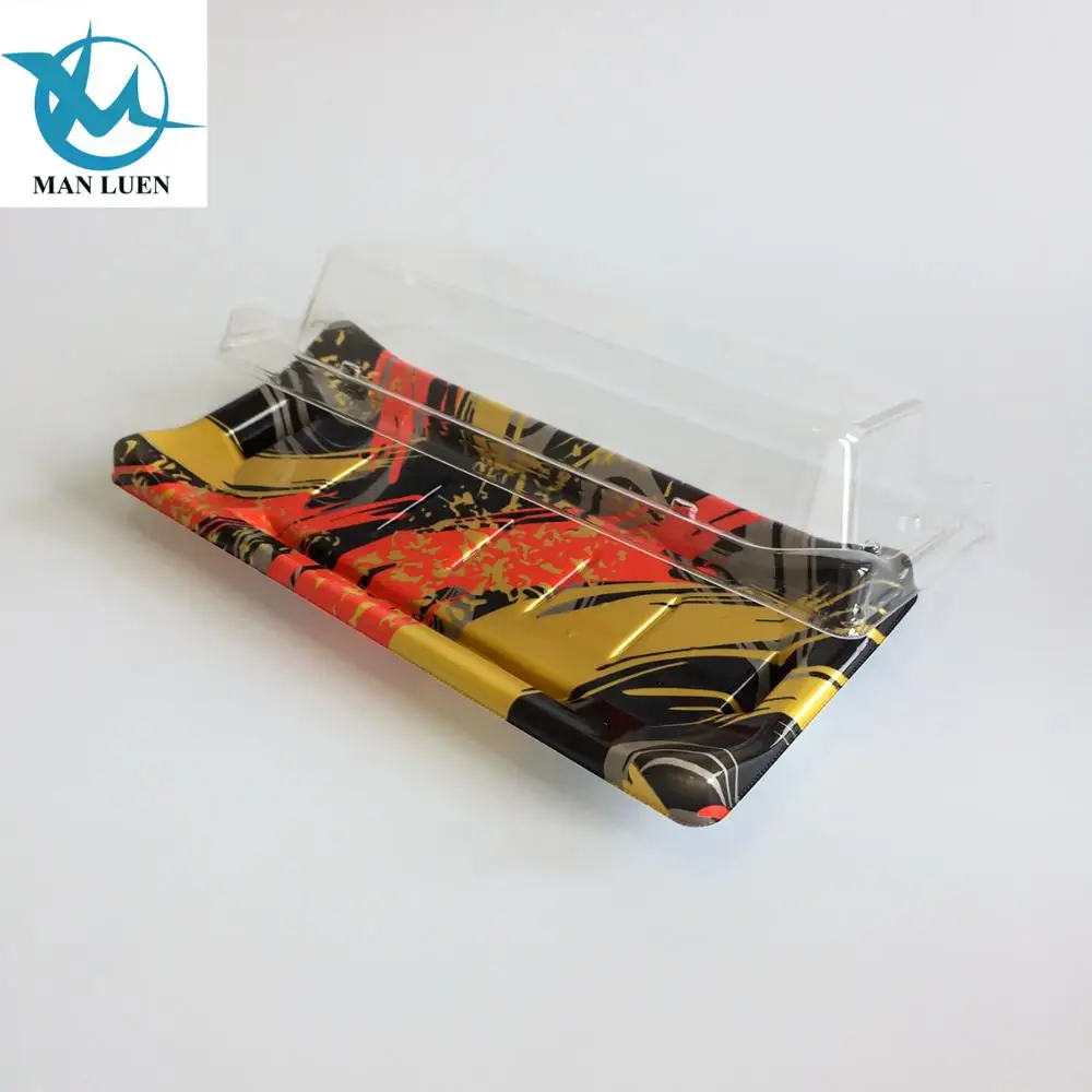 Одноразовые тисненые блистерные пластиковые лотки, контейнер для выноса суши