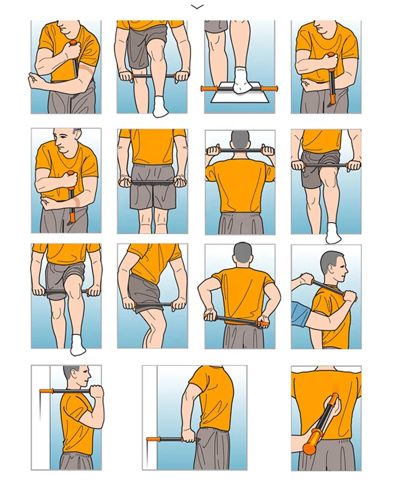 GYM Fitness Deep Tissue Self Massage Muscle roller Stick for women men