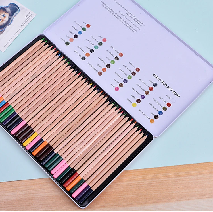 Customized Packaging 36pcs Hexagonal Shape Colour Pencil Set