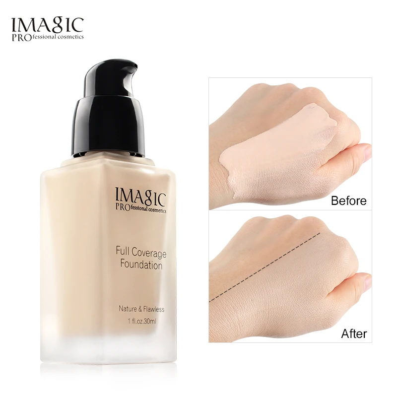 IMAGIC Newly High End Makeup Light Style Liquid Foundation For Face With 5 Colors Option