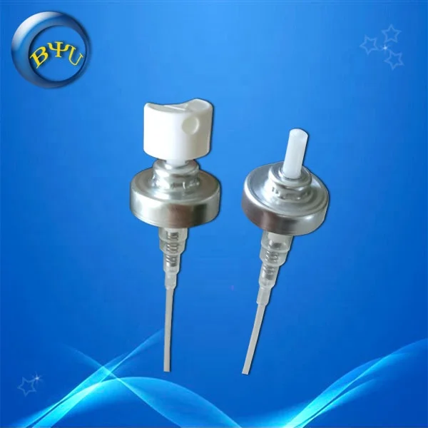 Серебристая алюминиевая чашка аэрозольный насос клапан и привод насоса аэрозоль для увлажнения