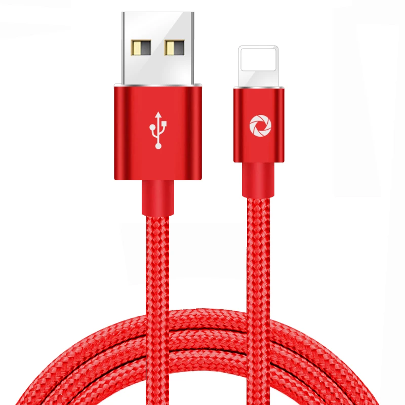 Hot Sale in Amazon 2.4A fast charging USB Lightning cable Charging for iPhone
