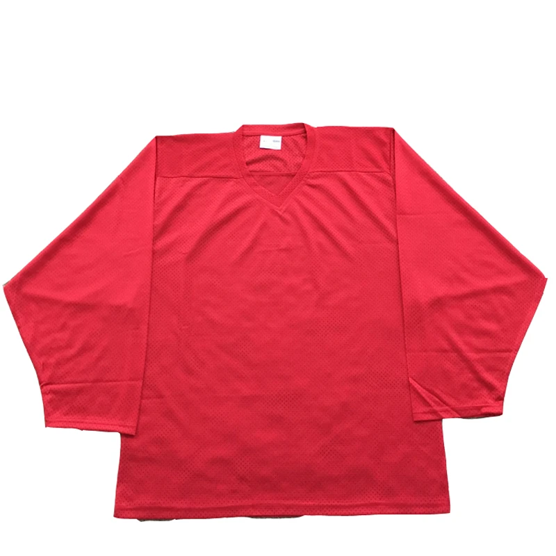 Wholesale Any color any size mesh fabric practice blank training ice hockey jersey for training