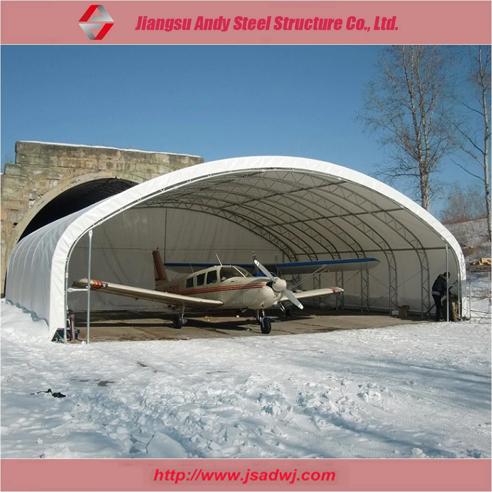Большой портативный тканевый самолет ангар