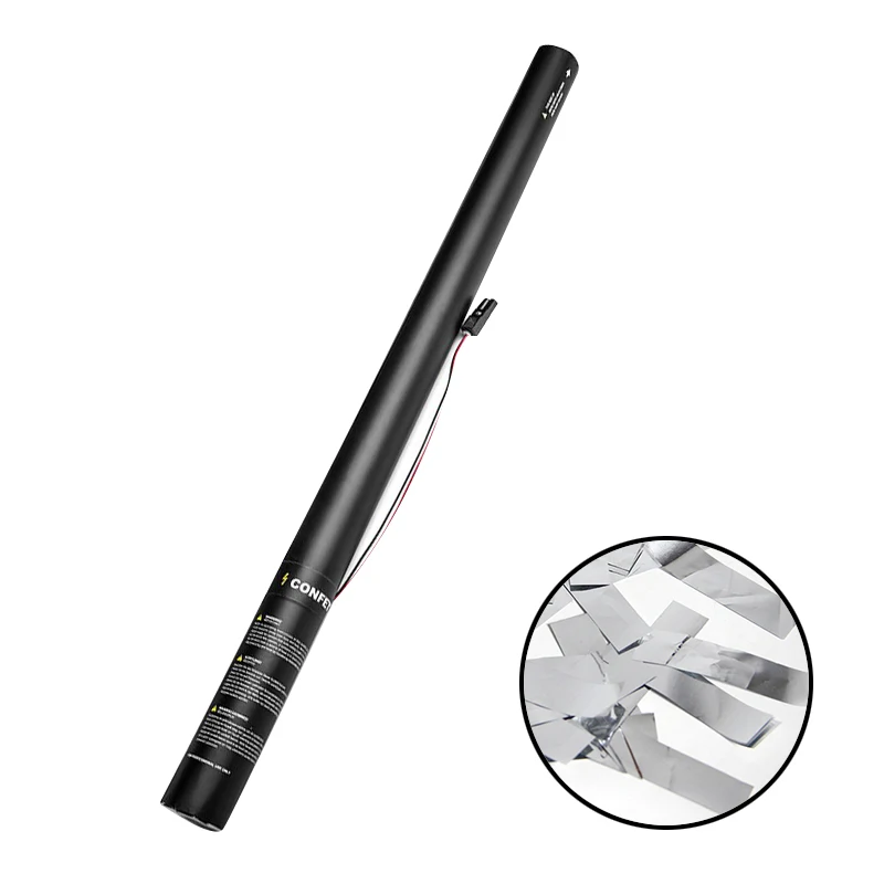 Club Party Toys Wholesale Factory Price 80cm Electric Confetti Cannon With Tube And Iron Cannon