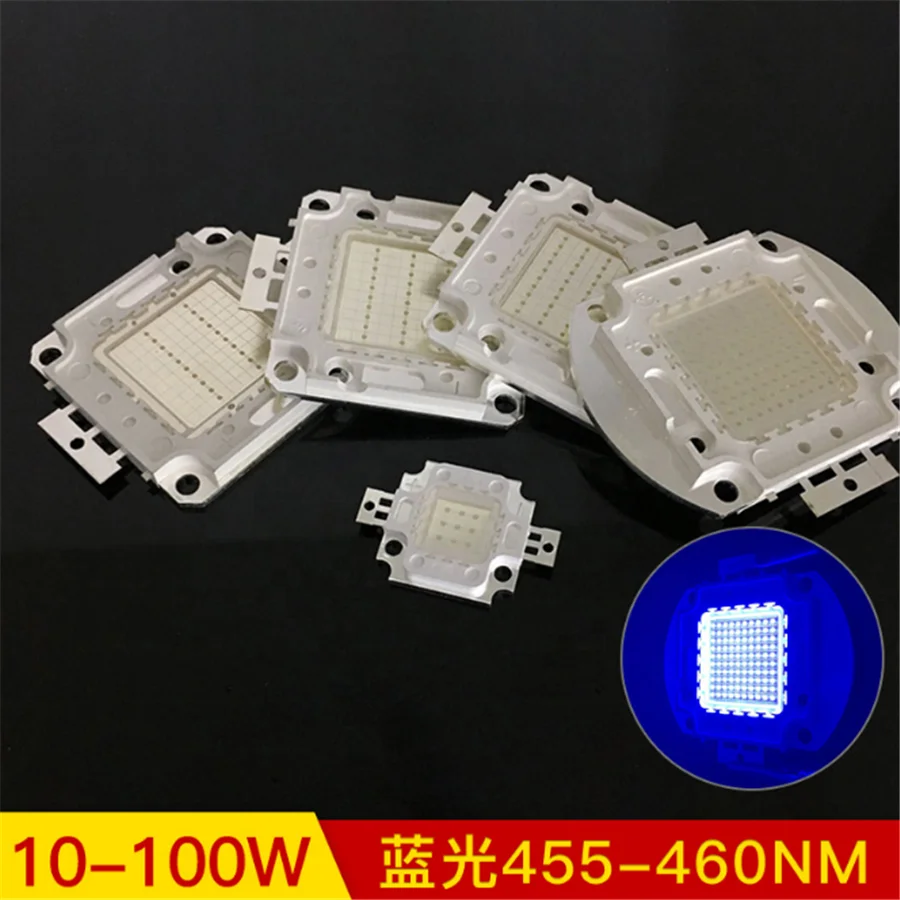 430nm - 440nm - 445nm - 450nm integrated blue cob led chip 50W 100W For aquarium Light 2024 wholesale 3 years warranty