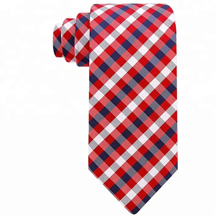 Plaid Ties for Men Woven Necktie Mens Ties Neck Tie