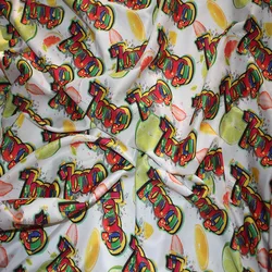 Hot Sale Printed 100% Polyester Microfiber Peach Skin Fabric For Garment