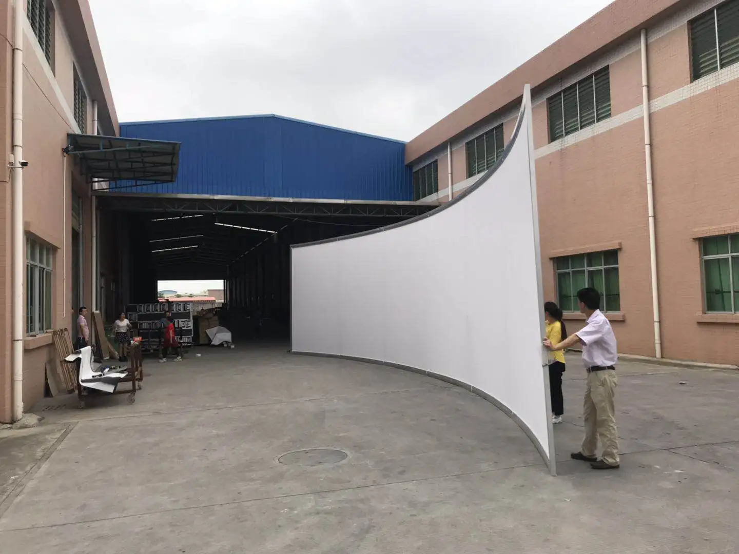 curved projection screen cinema projector screen pvc 3d silver fabric