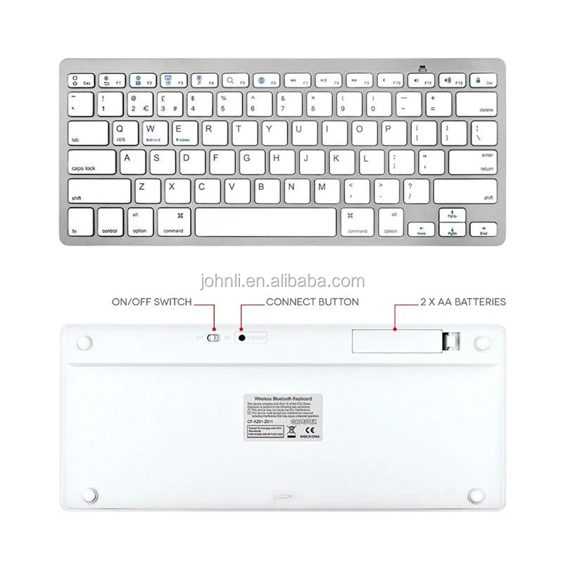 Cheap Universal Ultra-slim Mini Wireless Keyboard for Macbook iPad Android Tablet Windows BT3.0 Wireless keyboard